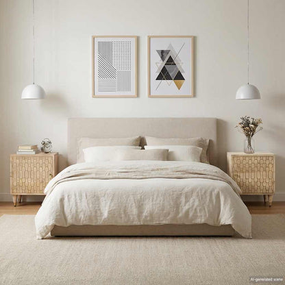 Bedside Cabinets 2 pcs 40x33x46 cm Solid Wood Mango