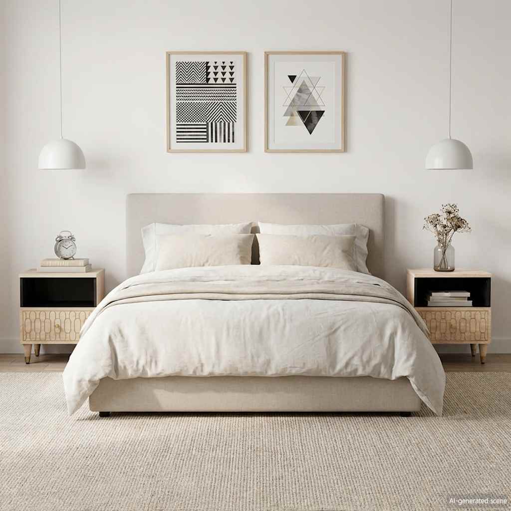 Bedside Cabinets 2 pcs 40x33x46 cm Solid Wood Mango