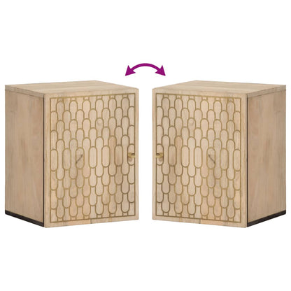 Bathroom Wall Cabinet 38x33x48 cm Solid Wood Mango