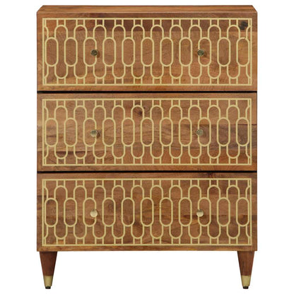 Side Cabinet 60x33x75 cm Solid Wood Mango