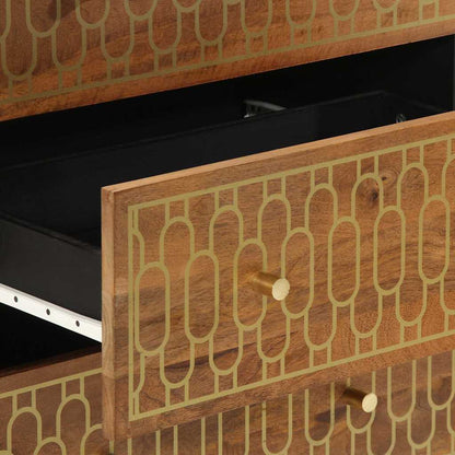 Side Cabinet 60x33x75 cm Solid Wood Mango