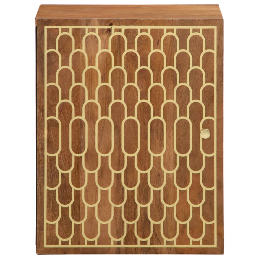 Bathroom Wall Cabinet 38x33x48 cm Solid Wood Mango
