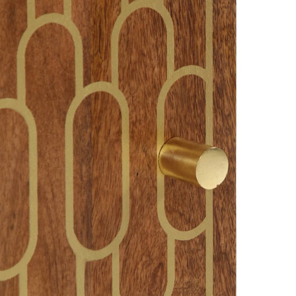 Bathroom Wall Cabinet 38x33x48 cm Solid Wood Mango