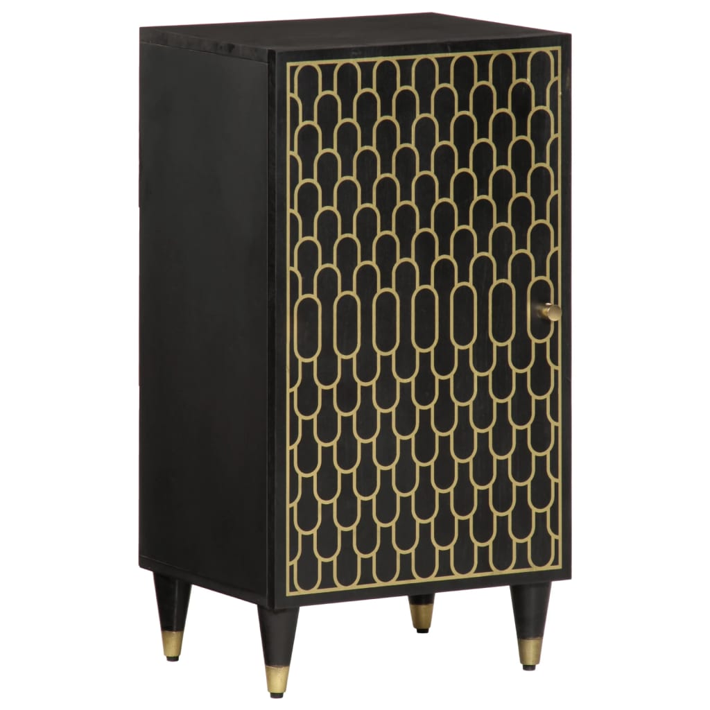 Side Cabinet | Black | Solid mango wood, engineered wood