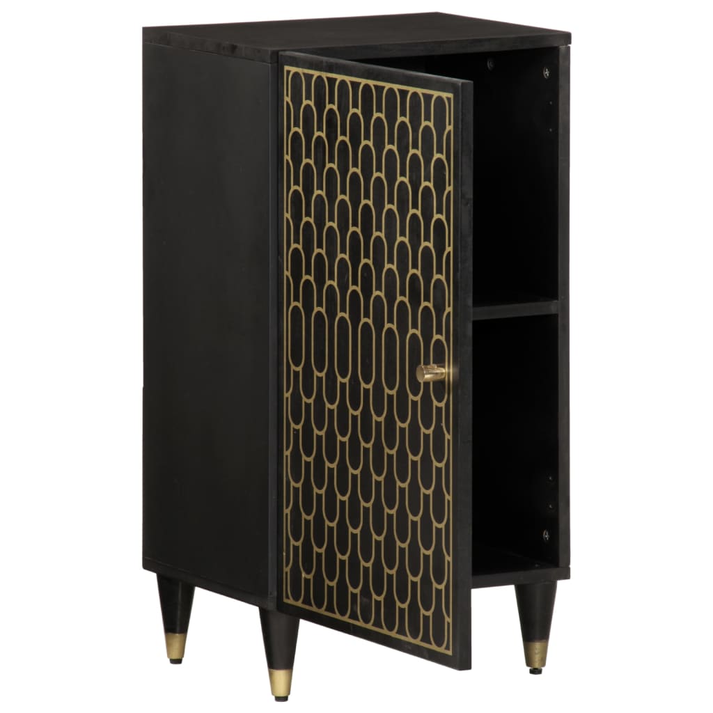 Side Cabinet | Black | Solid mango wood, engineered wood