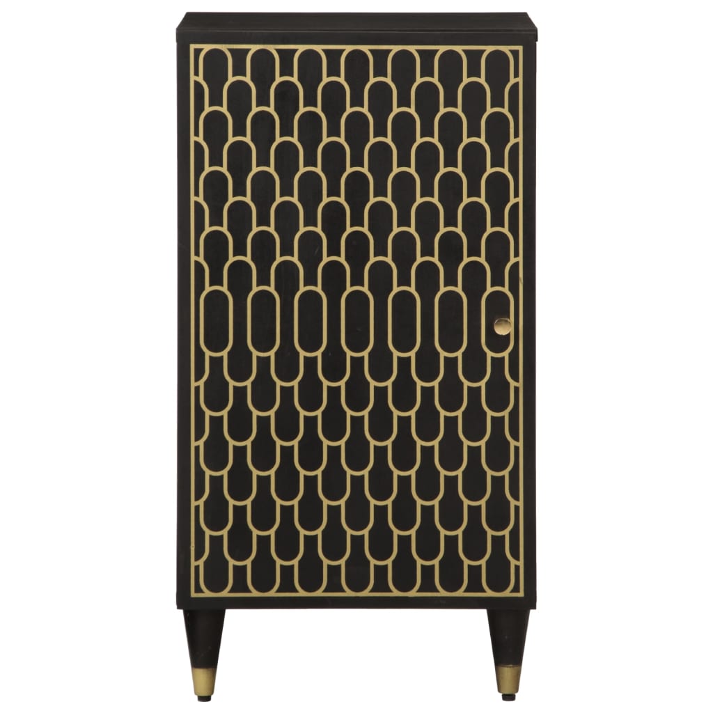 Side Cabinet | Black | Solid mango wood, engineered wood