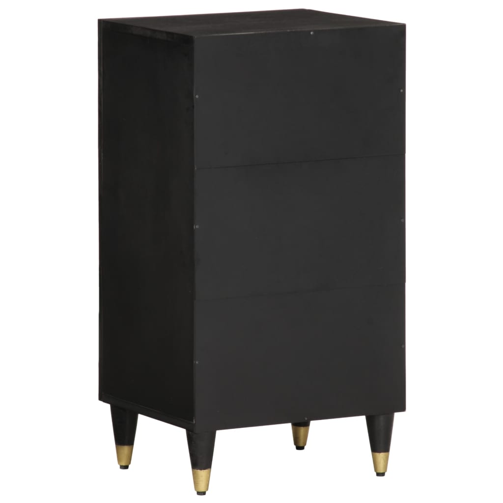 Side Cabinet | Black | Solid mango wood, engineered wood