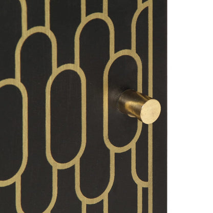 Side Cabinet | Black | Solid mango wood, engineered wood