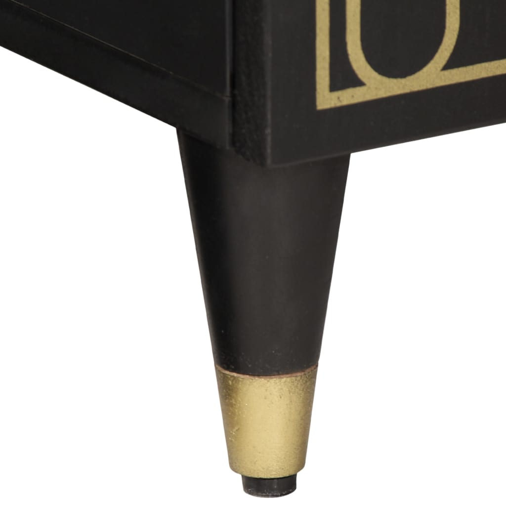 Side Cabinet | Black | Solid mango wood, engineered wood