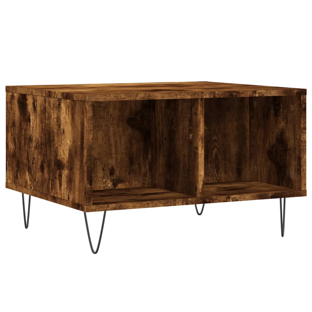 Coffee Table Smoked Oak 60x50x36.5 cm Engineered Wood