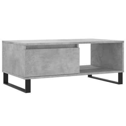 Coffee Table Concrete Grey 90x50x36,5 cm Engineered Wood