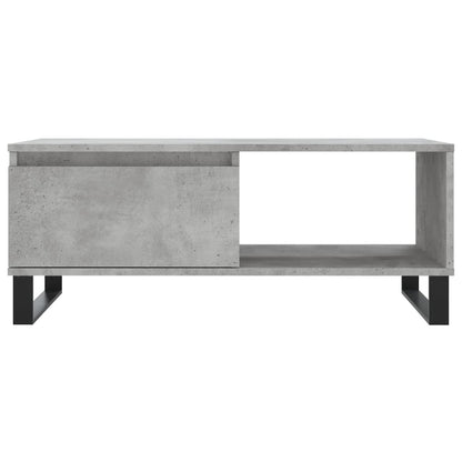 Coffee Table Concrete Grey 90x50x36,5 cm Engineered Wood