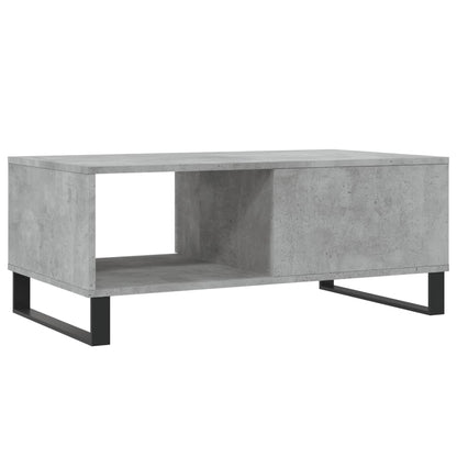 Coffee Table Concrete Grey 90x50x36,5 cm Engineered Wood