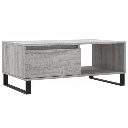 Coffee Table Grey Sonoma 90x50x36,5 cm Engineered Wood