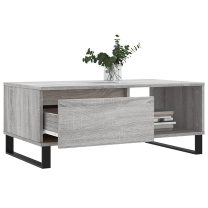 Coffee Table Grey Sonoma 90x50x36,5 cm Engineered Wood