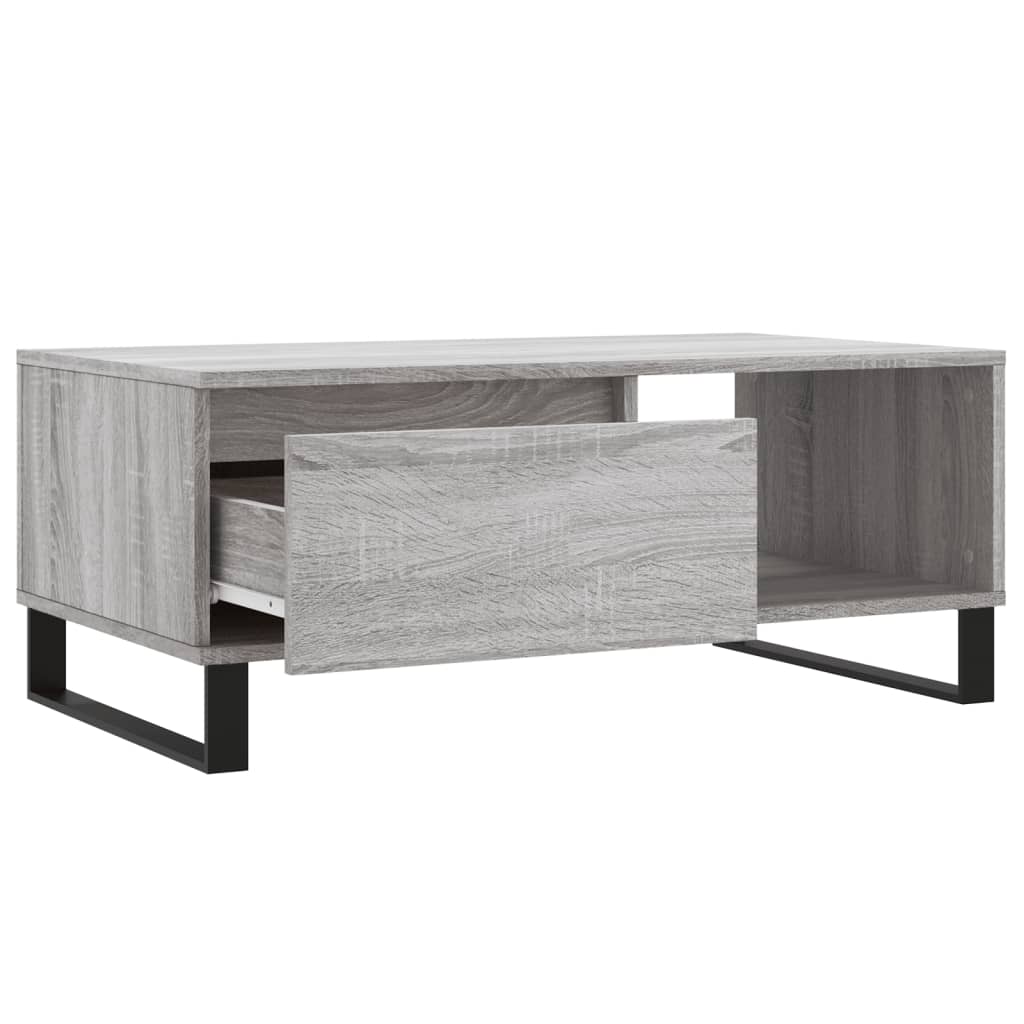 Coffee Table Grey Sonoma 90x50x36,5 cm Engineered Wood