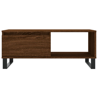 Coffee Table Brown Oak 90x50x36,5 cm Engineered Wood
