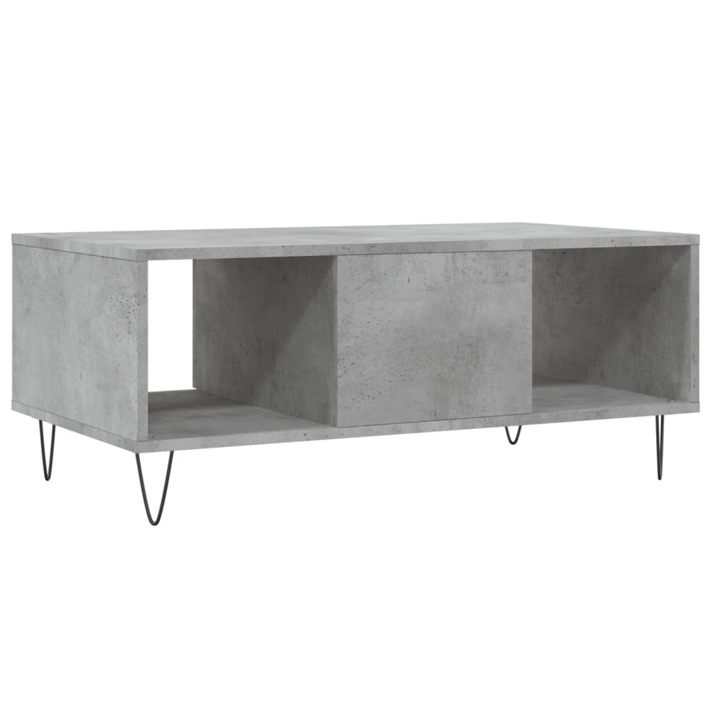 Coffee Table Concrete Grey 90x50x36.5 cm Engineered Wood