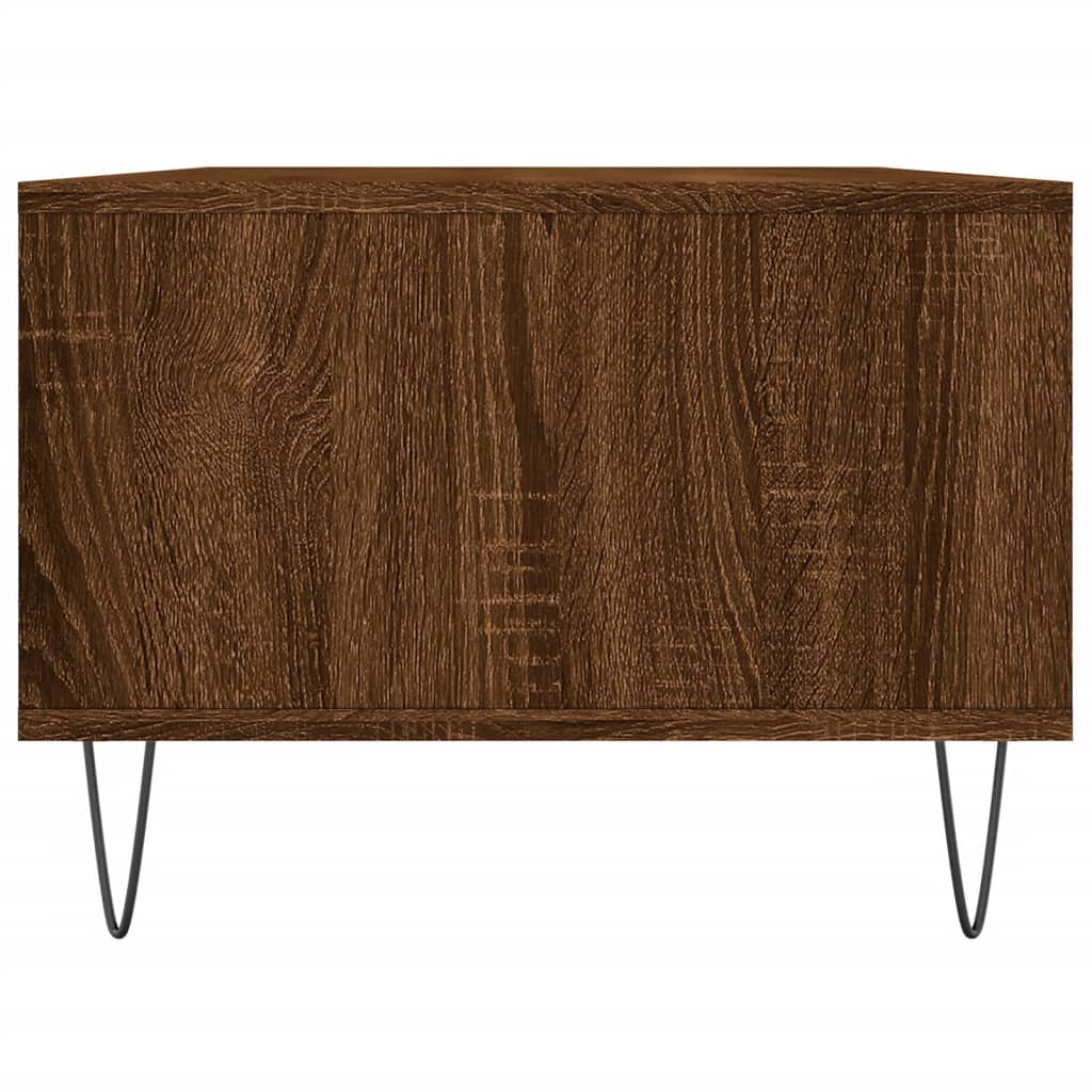 Coffee Table Brown Oak 90x50x36.5 cm Engineered Wood