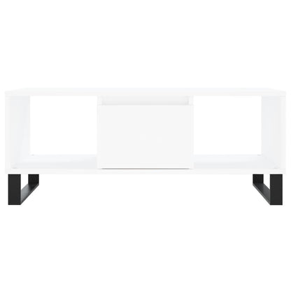 Coffee Table White 90x50x36,5 cm Engineered Wood