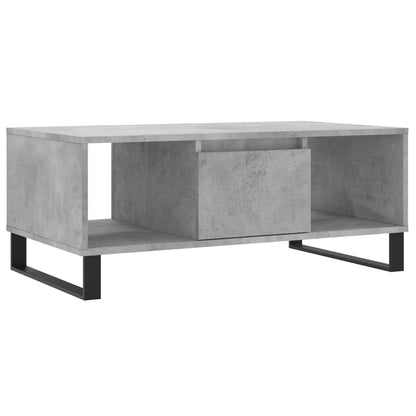 Coffee Table Concrete Grey 90x50x36.5 cm Engineered Wood