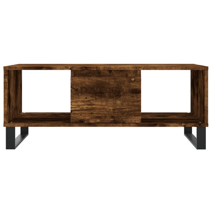 Coffee Table Smoked Oak 90x50x36,5 cm Engineered Wood