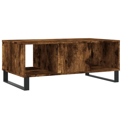 Coffee Table Smoked Oak 90x50x36,5 cm Engineered Wood