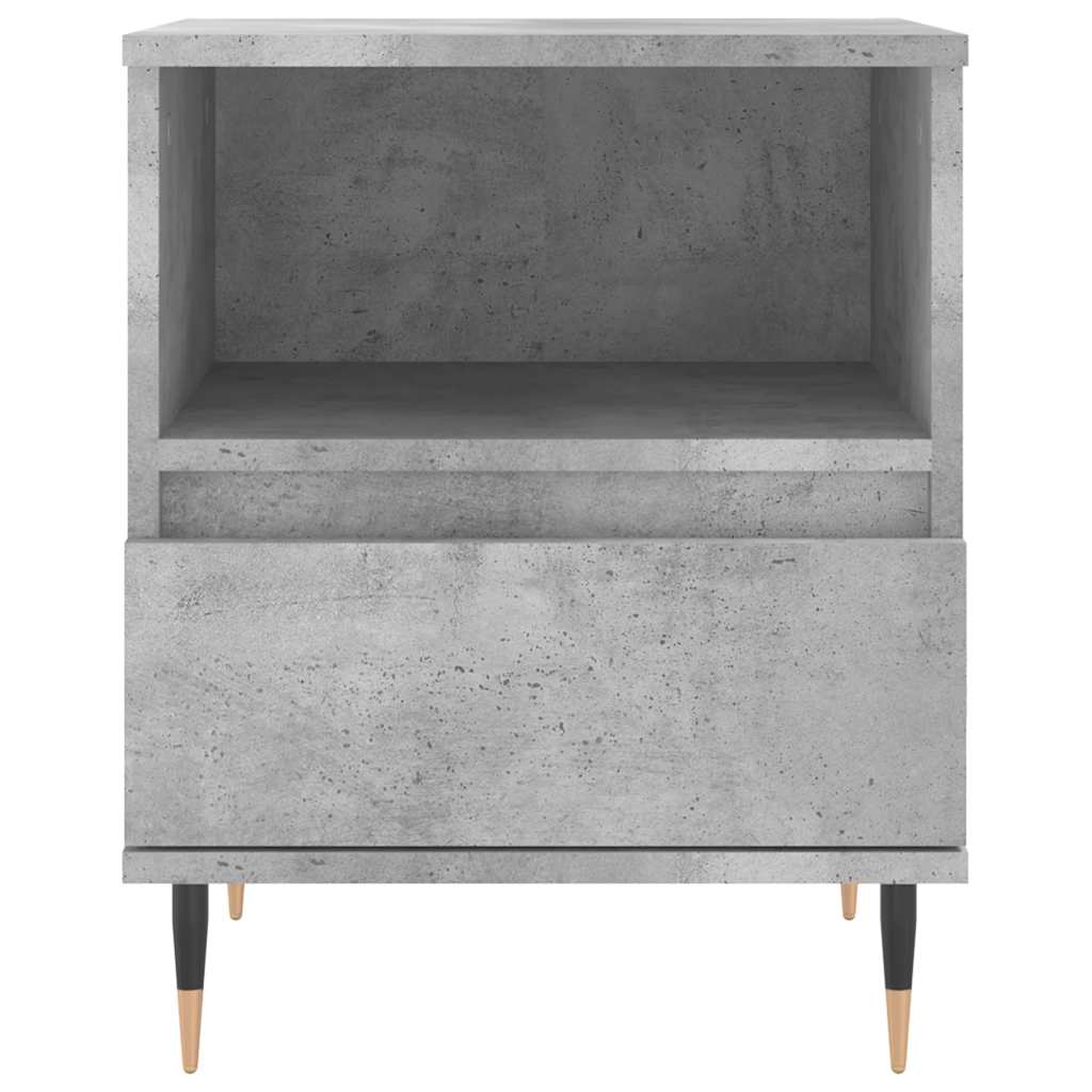 Bedside Cabinets 2 pcs Concrete Grey 40x35x50 cm Engineered Wood