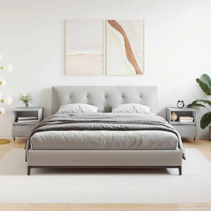 Bedside Cabinets 2 pcs Concrete Grey 40x35x50 cm Engineered Wood