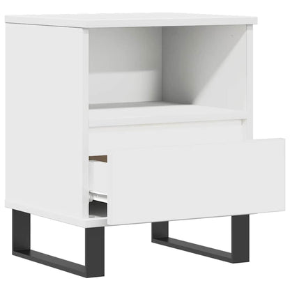 Bedside Cabinets 2 pcs White 40x35x50 cm Engineered Wood