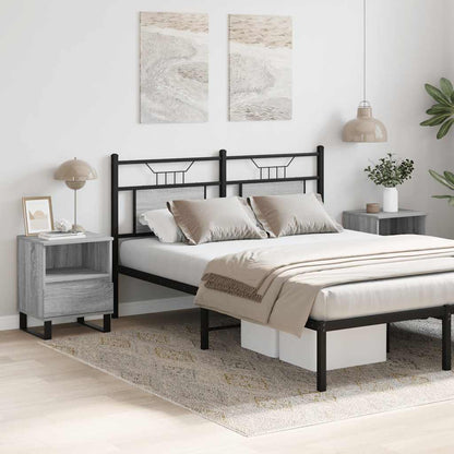Bedside Cabinets 2 pcs Grey Sonoma 40x35x50 cm Engineered Wood