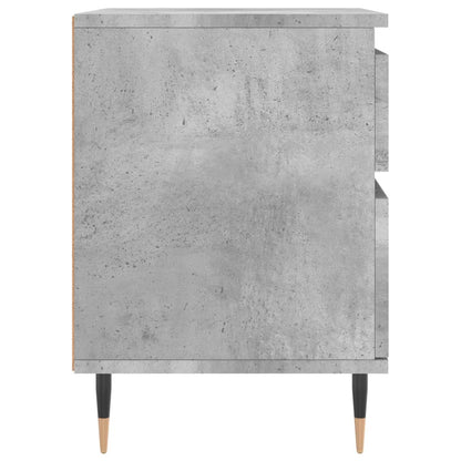 Bedside Cabinets 2 pcs Concrete Grey 40x35x50cm Engineered Wood