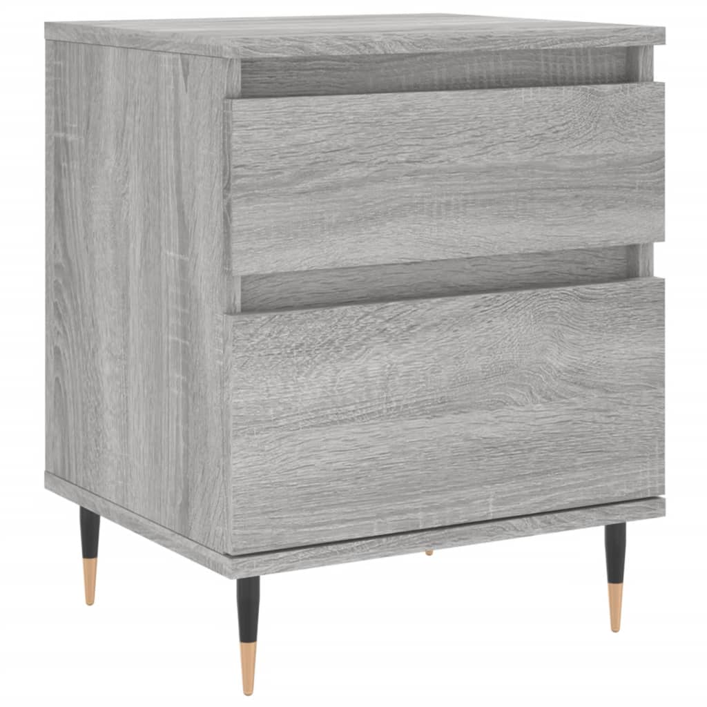 Bedside Cabinet Grey Sonoma 40x35x50 cm Engineered Wood