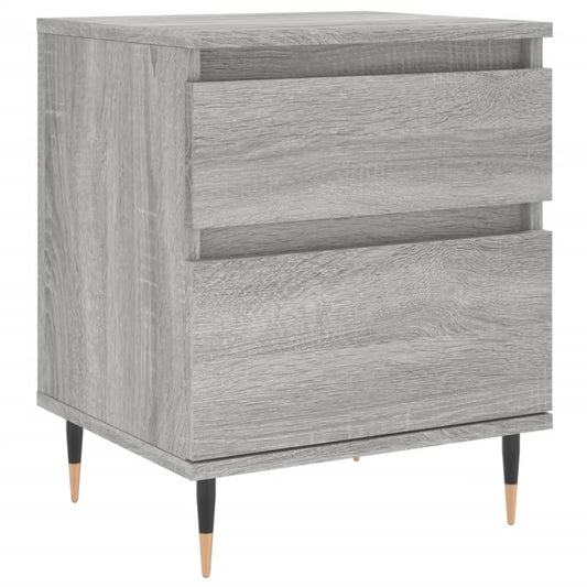 Bedside Cabinet Grey Sonoma 40x35x50 cm Engineered Wood