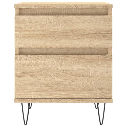 Bedside Cabinets 2 pcs Sonoma Oak 40x35x50 cm Engineered Wood