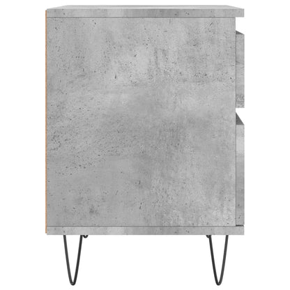 Bedside Cabinets 2 pcs Concrete Grey 40x35x50 cm Engineered Wood