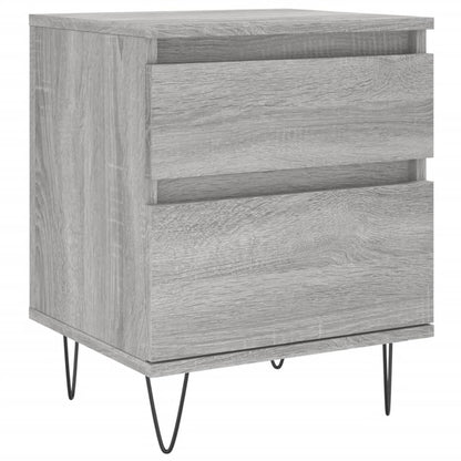 Bedside Cabinet Grey Sonoma 40x35x50 cm Engineered Wood