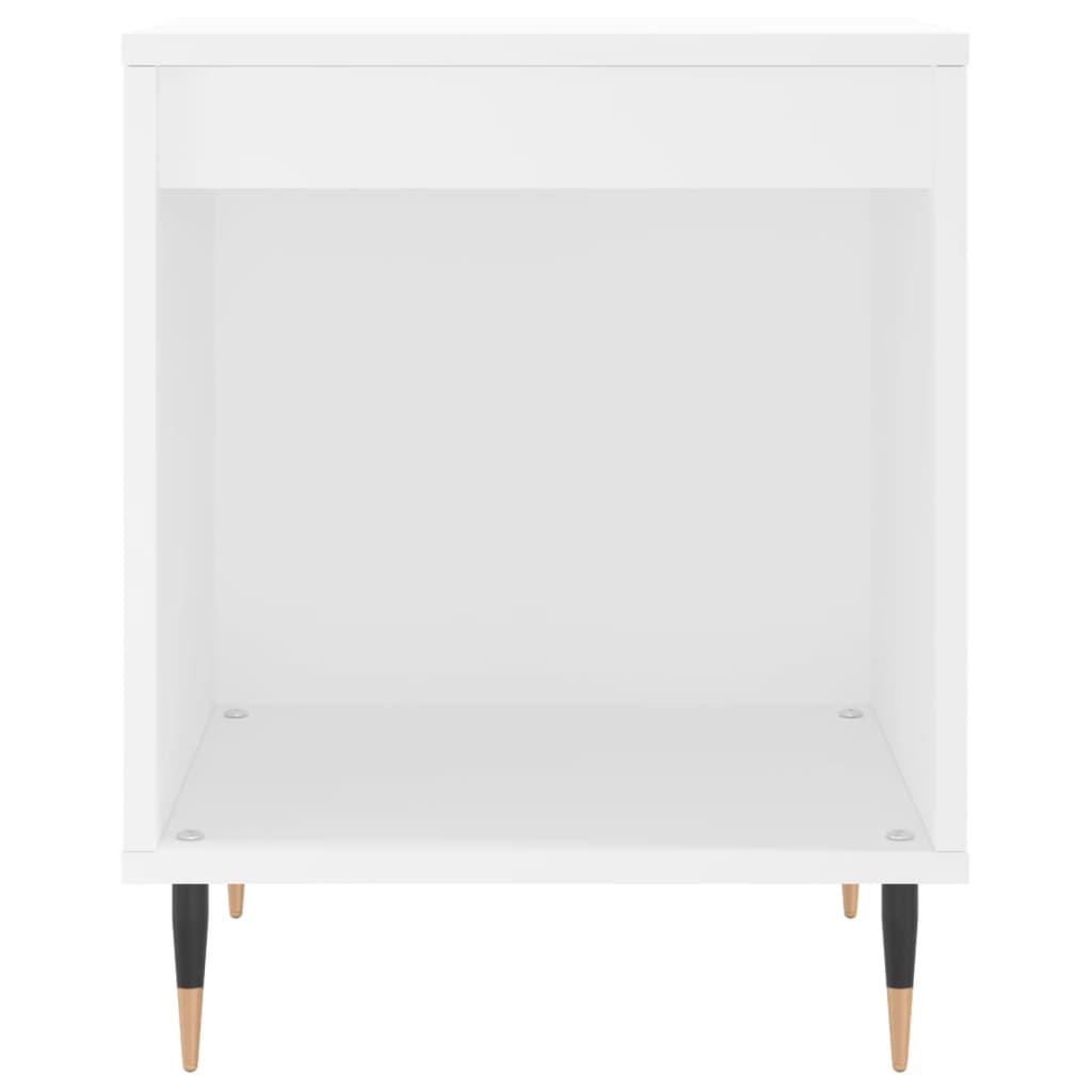 Bedside Cabinets 2 pcs White 40x35x50 cm Engineered Wood