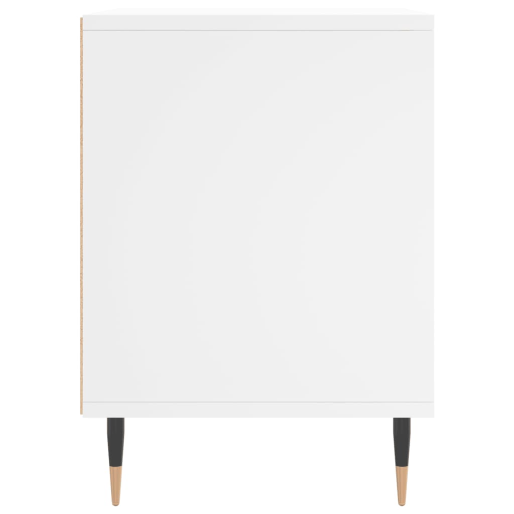 Bedside Cabinets 2 pcs White 40x35x50 cm Engineered Wood