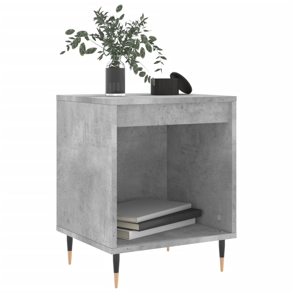 Bedside Cabinet | Concrete Grey | Engineered wood, Metal | Medium