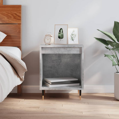 Bedside Cabinet | Concrete Grey | Engineered wood, Metal | Medium