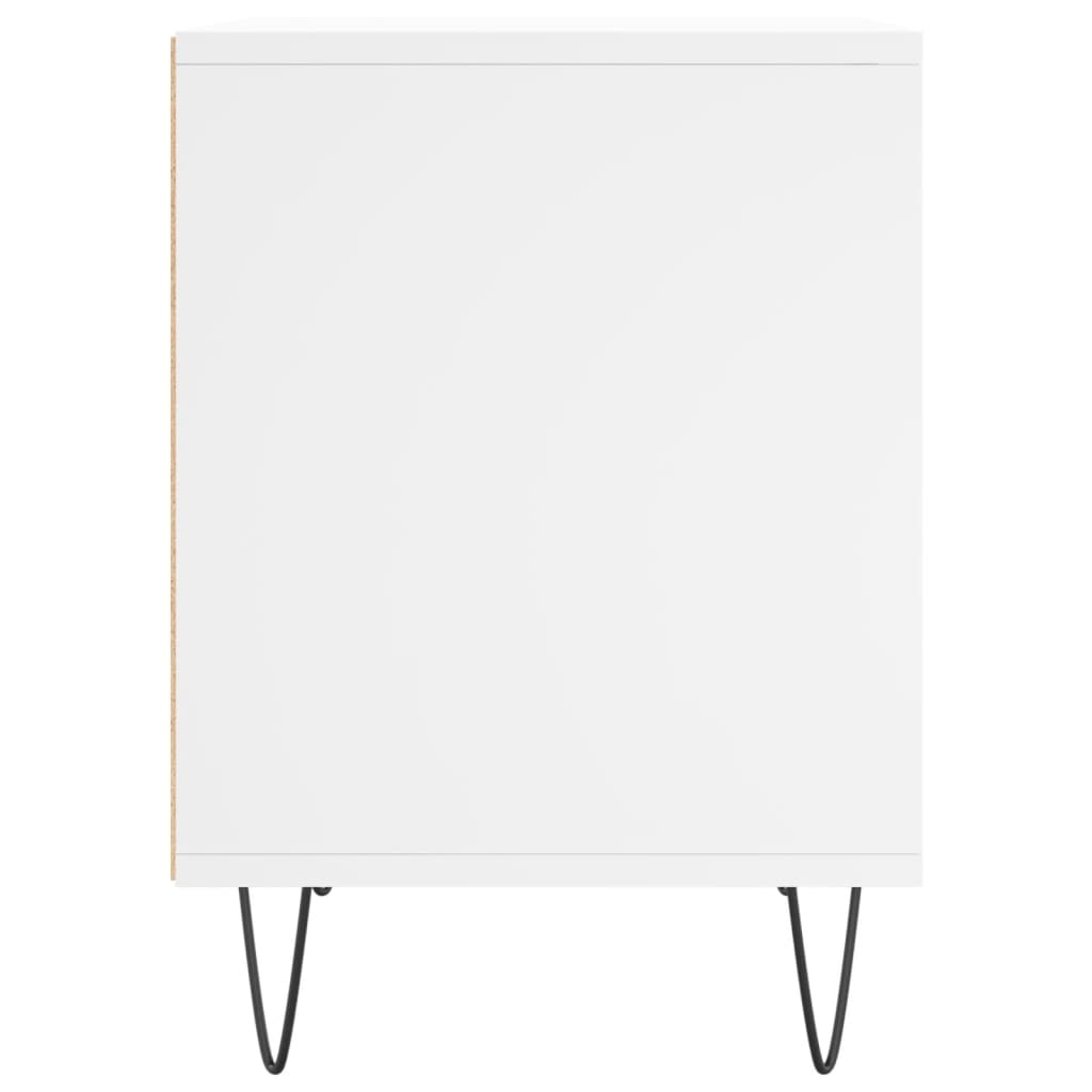 Bedside Cabinet White 40x35x50 cm Engineered Wood