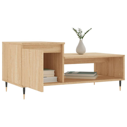 Coffee Table Sonoma Oak 100x50x45 cm Engineered Wood