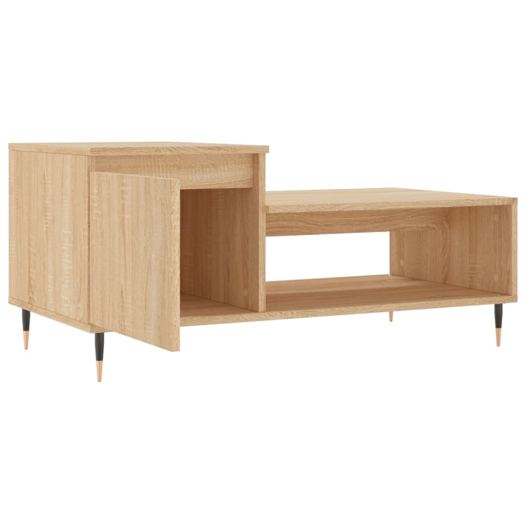 Coffee Table Sonoma Oak 100x50x45 cm Engineered Wood