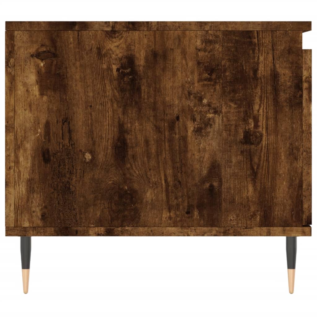 Coffee Table Smoked Oak 100x50x45 cm Engineered Wood