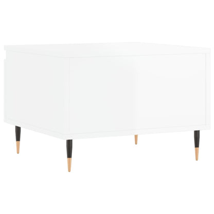 Coffee Tables 2 pcs High Gloss White 50x46x35cm Engineered Wood