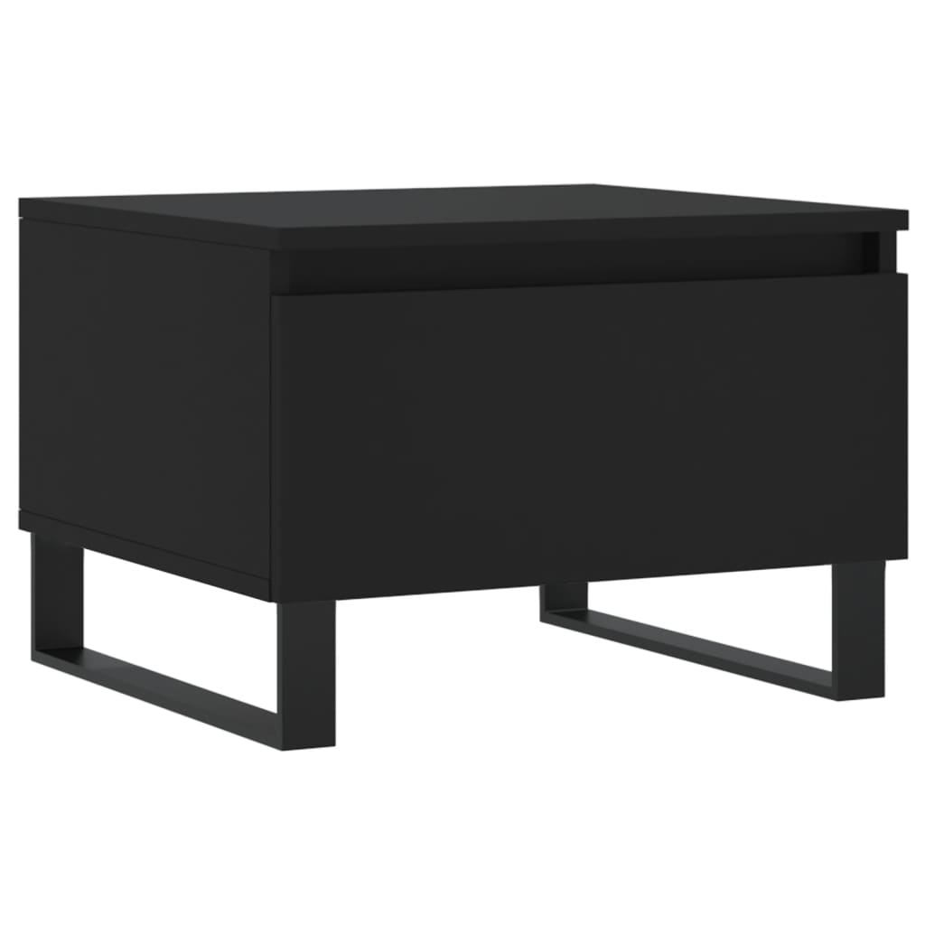 Coffee Tables 2 pcs Black 50x46x35 cm Engineered Wood