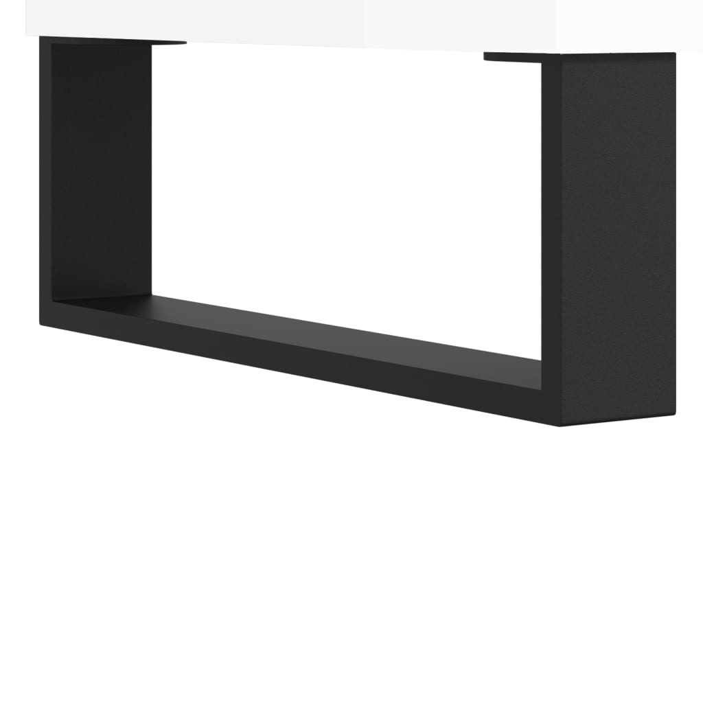 Coffee Tables 2 pcs High Gloss White 50x46x35cm Engineered Wood