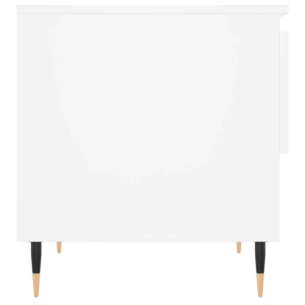 Coffee Table White 50x46x50 cm Engineered Wood