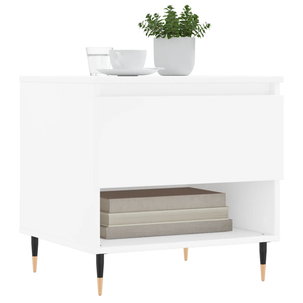 Coffee Tables 2 pcs White 50x46x50 cm Engineered Wood